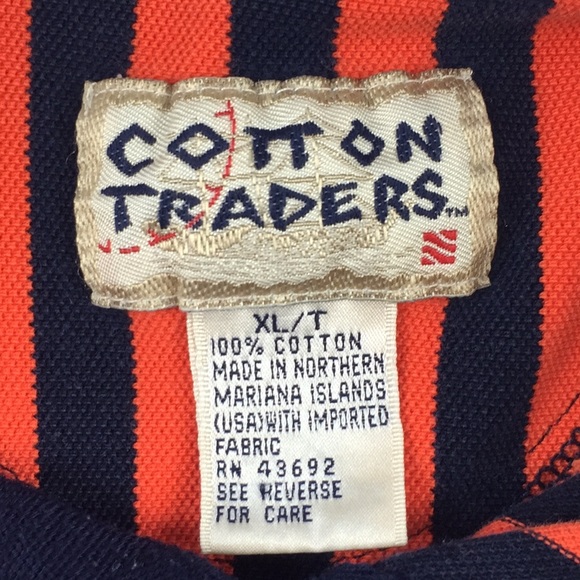 Cotton Trader Vertical Stripe POLO Men’s Sz. XL/T - Picture 7 of 8